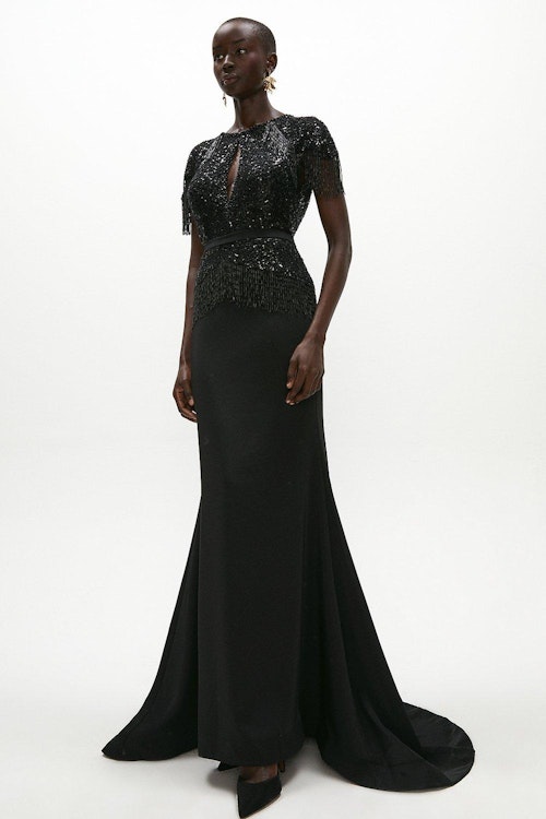 Coast, Embellished Fringe Maxi Dress, £279.20