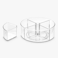 The Home Edit & iDesign Divided Turntable Storage Container