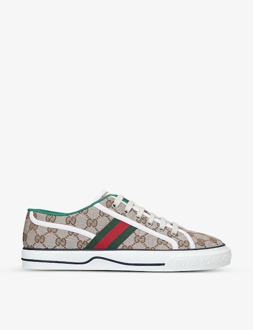 Gucci trainers Womens best prices Gucci, Tennis 1977 Low Top Logo Trainers, £435