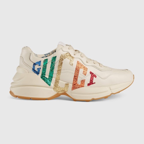 Gucci trainers Womens best prices Gucci, Women's Rhyton Glitter Sneaker, £790