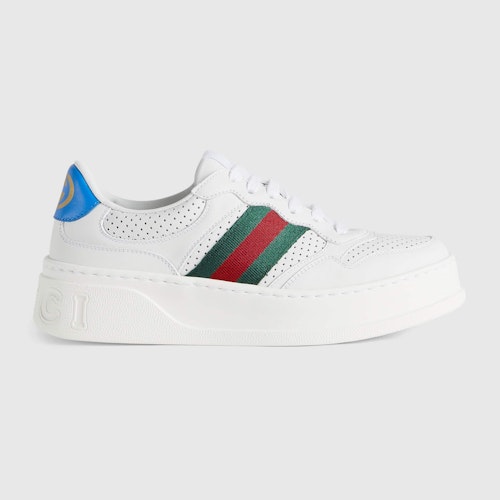 Gucci trainers Womens best prices Gucci, Womens White Sneakers With Web, £595