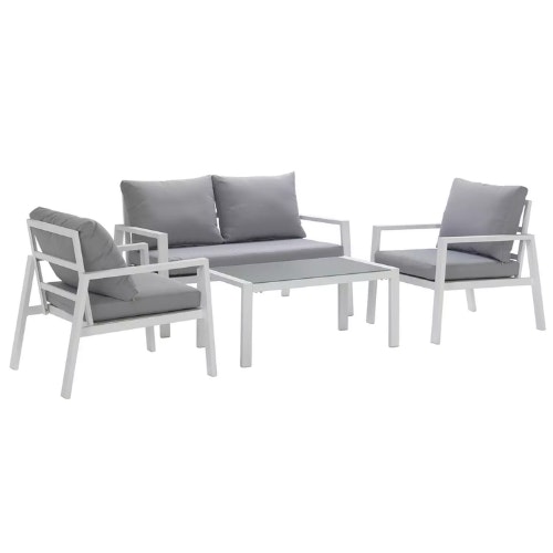 Argos Home Sitges Aluminium 4 Seater Sofa Set