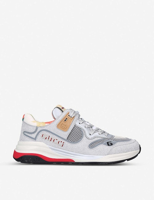 Gucci trainers Womens best prices Gucci, Women's Ultrapace Colour Block Metallic Trainers, £610