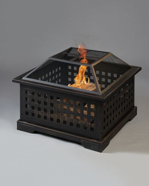 Aldi, Gardenline Square Fire Pit, £89.99