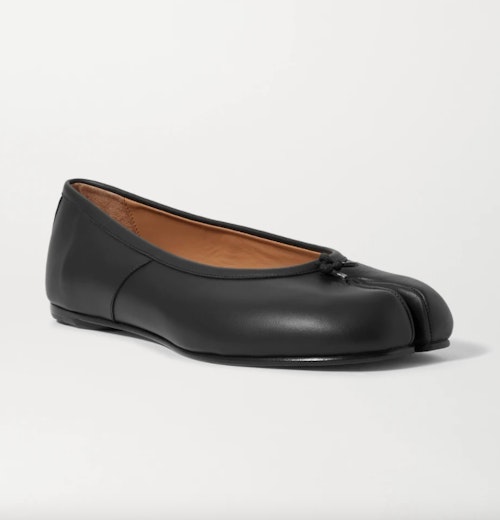 Maison Margiela, Tabi Split-Toe Leather Ballet Flats, £480