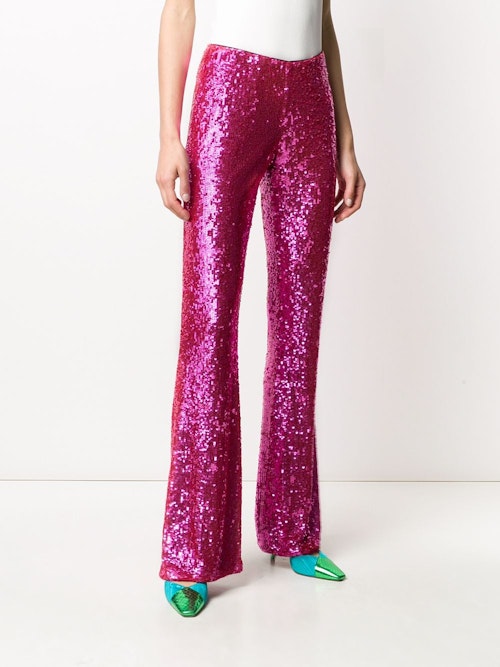 best going out trousers P.A.R.O.S.H, Flared Sequin Trousers, £393