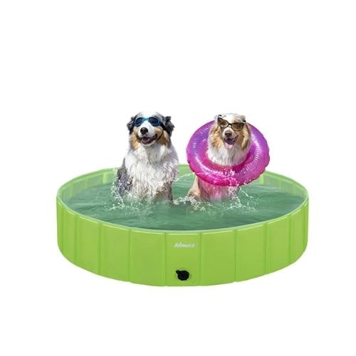 Asmsdd Dog Pool Foldable Kids Paddling Pool Portable Dog Swimming Pool