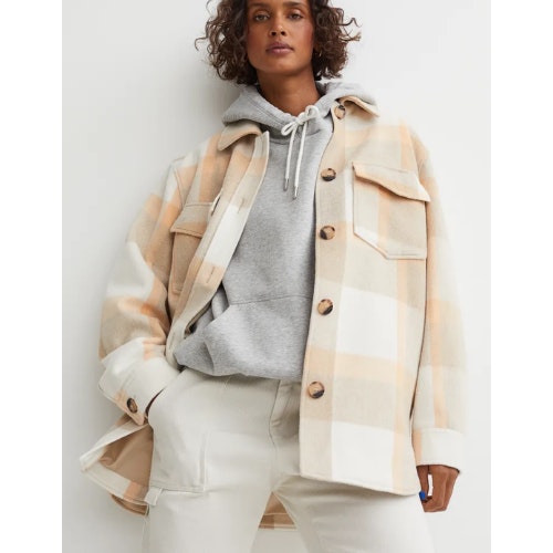 Oversized Twill Shacket
