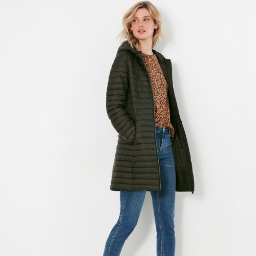 Snug Long Packable Shower Proof Coat