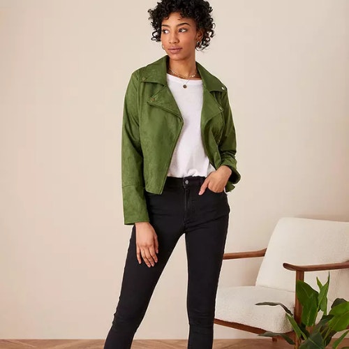 Monsoon Stacey Suedette Jacket