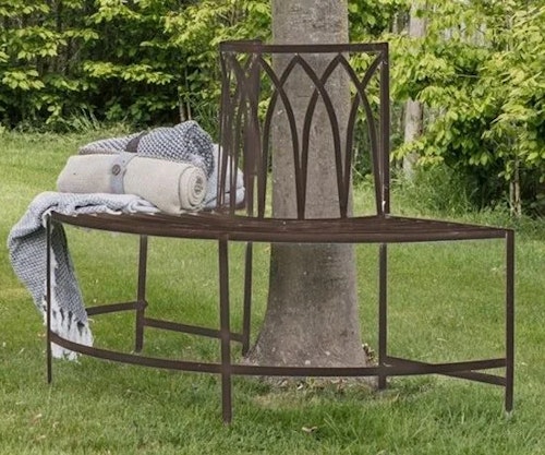 Alberoni Outdoor Tree Bench Seat Ember