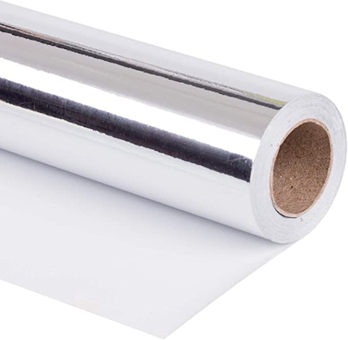 Silver Metallic Wrapping Paper