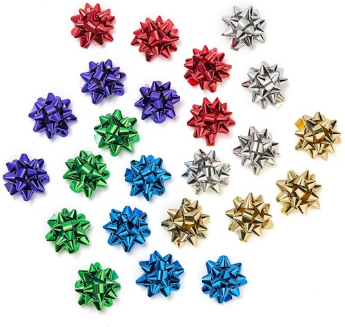 Decorative Metallic Gift Wrap Bows