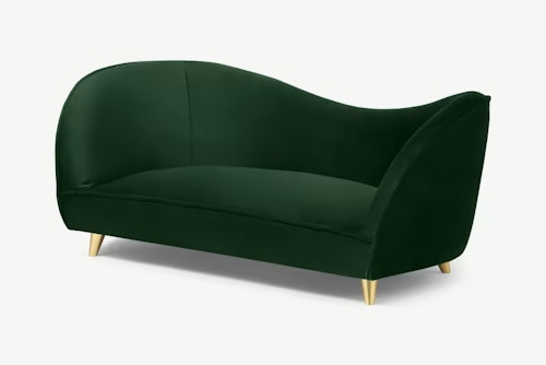 Kooper Pet Sofa, S/M, Pine Green Velvet