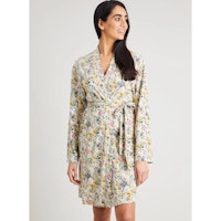 Green Floral Coord Dressing Gown