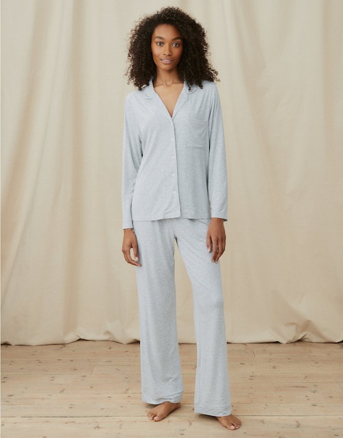 Best Womens pyjamas The White Company, Classic Picot-Trim Jersey Pyjama Set, £75