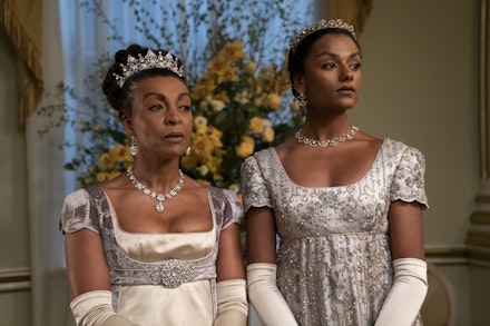 Adjoa Andoh and Simone Ashley Adjoa Andoh and Simone Ashley