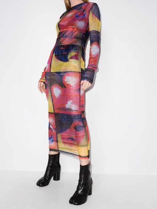 what to buy this weekend Charles Jeffrey Loverboy, Powermesh Semi-Sheer Midi Dress, £255