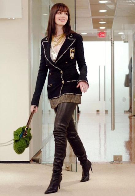 Anne Hathaway as Andy Sachs in Devil Wears Prada Anne Hathaway as Andy Sachs in Devil Wears Prada