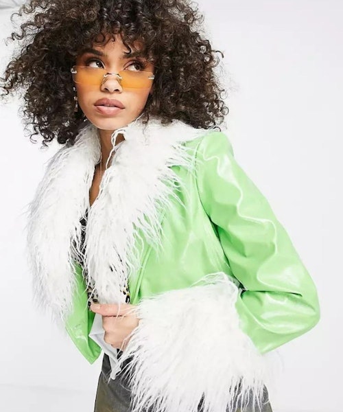 Jayley Detachable Trim Short Jacket