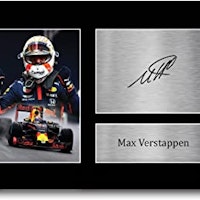 HWC Trading Max Verstappen Signed A4 Printed Autograph