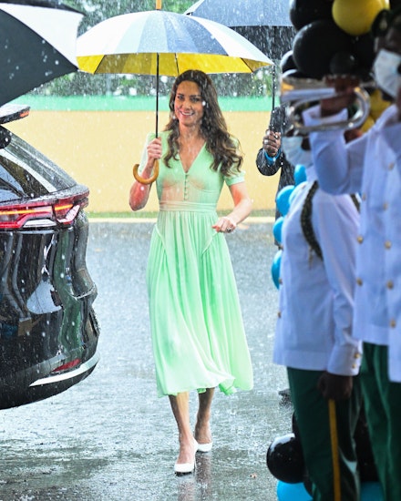 Kate Middleton Caribbean tour Self-Portrait dress Kate Middleton Caribbean tour Self-Portrait dress