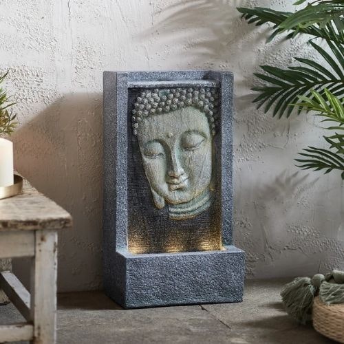 Light Up Buddha Water Feature
