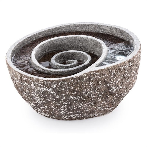 Spiro Garden Fountain LED Pump Natural Stone Look