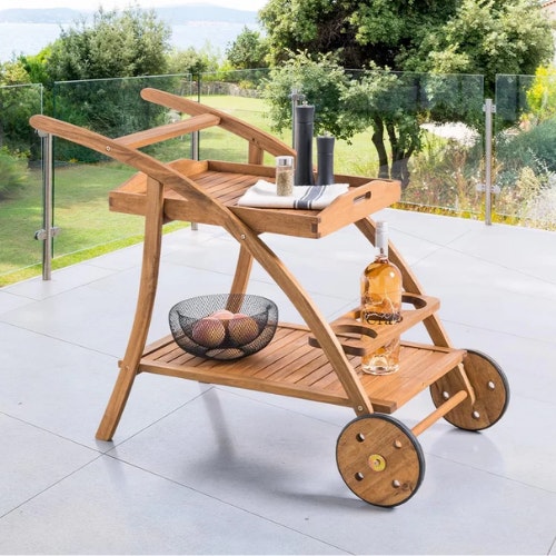 Hykkon Enrique Bar Serving Cart