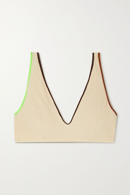 Baserange, Pam ribbed stretch organic cotton soft-cup bra, £40