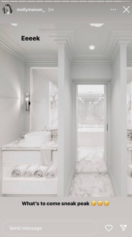 Molly Mae white bathroom plans Molly Mae white bathroom plans