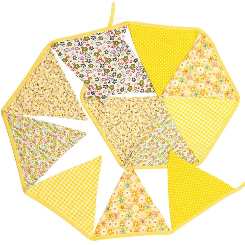 Double Sided Fabric Bunting Banner