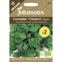 Johnsons Coriander for Leaf Organic Seeds