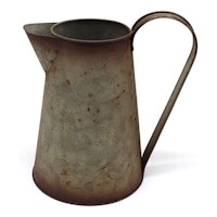 Galvanized Metal Milk Pitcher