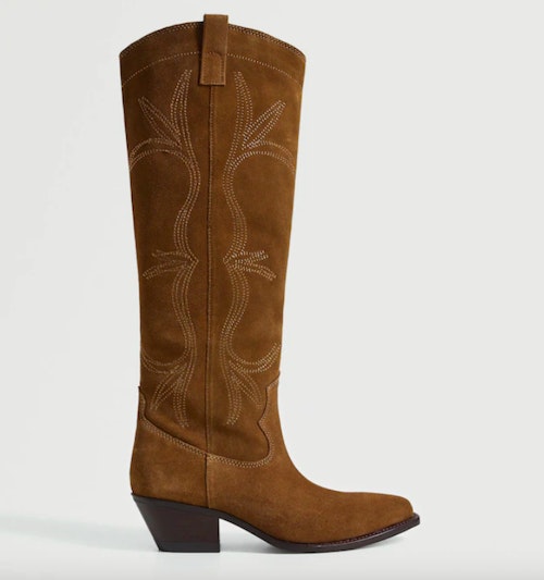 Mango, Cowboy Leather Boots, WAS £119.99 NOW £79.99