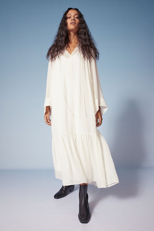 H&M, Chiffon Maxi Dress, WAS £34.99 NOW £20