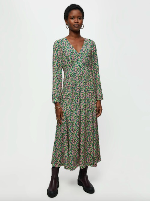 Jigsaw, Hydrangea Midi Tea Dress, WAS £165 NOW £66