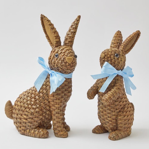 Mrs Alice, Pair Of Rattan Rabbits, £64