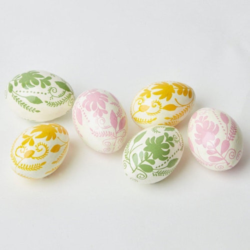 Mrs Alice, Assorted Hand Painted Eggs, £16