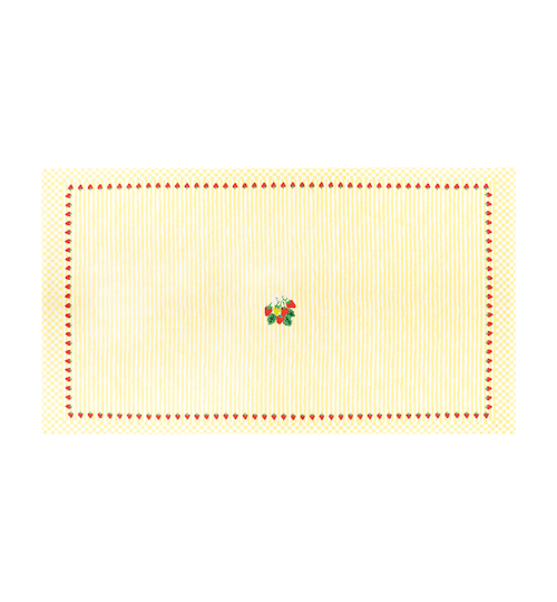Anna & Nina, Strawberry Fields Tablecloth, £50
