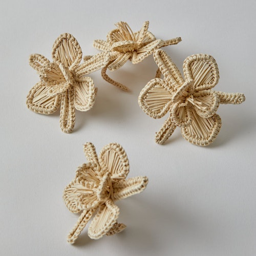 Maison Margaux, Flower Napkin Rings Set Of 4, £38