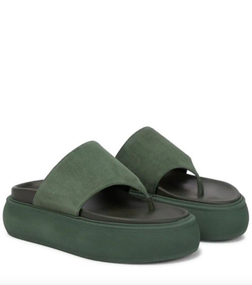 The Attico, Selene Suede Thong Sandals, £450