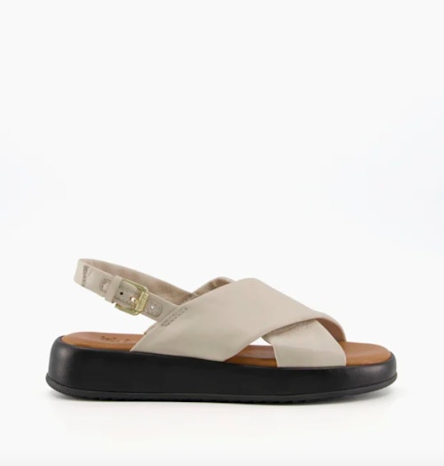 Dune, Cross Strap Leather Sandals, £90