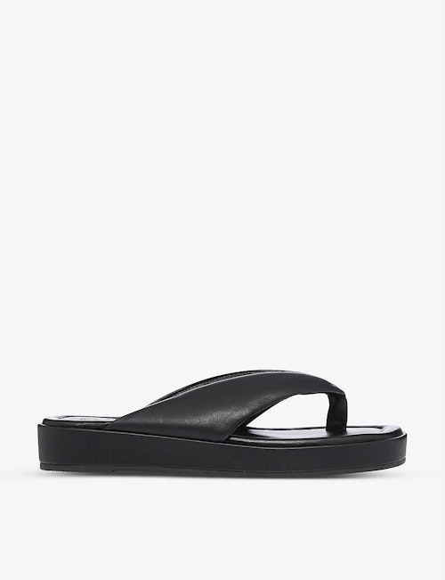 Kendall Jenner Outfits Dune, Longisland Padded Toe Flip-Flop Flatform Sandals, £60