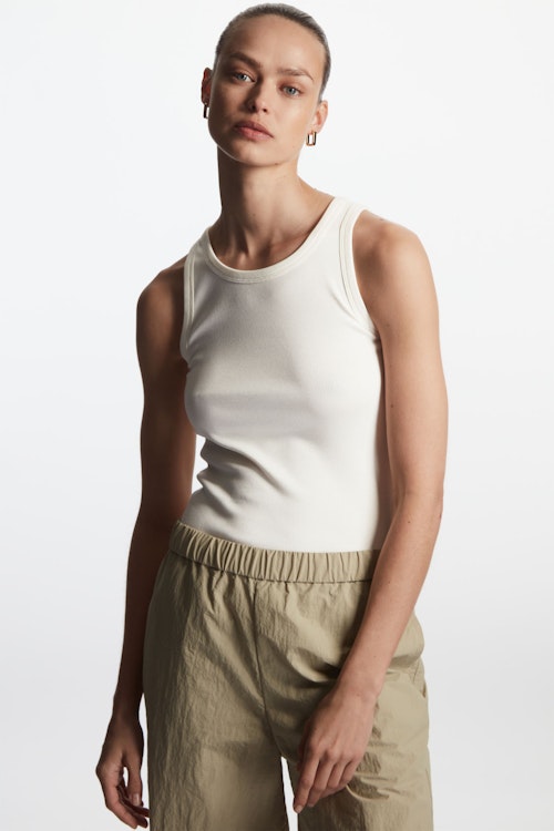 Kendall Jenner Outfits COS, Fitted Vest Top, £12