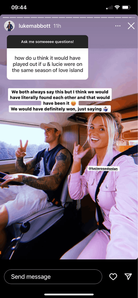Lucie and Luke Love Island Lucie and Luke Love Island