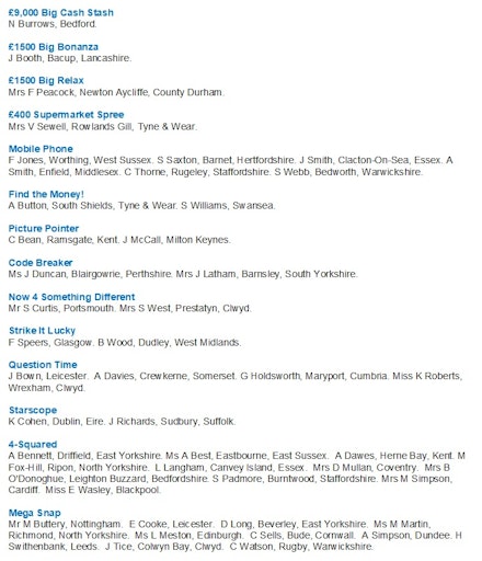 Check out the competition winners from issue 6... Check out the competition winners from issue 6...