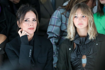 Victoria Beckham and Mia Regan at the Supriya Lele AW22 show Victoria Beckham and Mia Regan at the Supriya Lele AW22 show