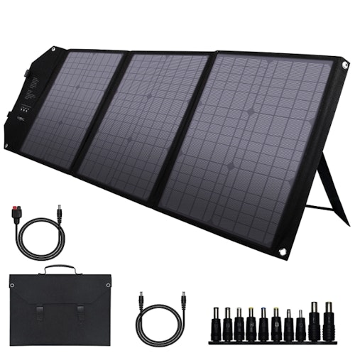 powkey 60W 12-18V Portable Solar Pane