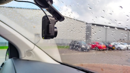 Garmin Mini 2 mounted on car windscreen Garmin Mini 2 mounted on car windscreen